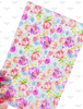 Floral PVC Shaker Pocket, Confetti Bow, Shaker Bow Plastic Pouch, Spring Flowers Bow Material, Waterproof Pool Bow Supply, Floral Shaker Sleeve Pouch, 1 POUCH 