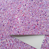 21x29cm (A4 Size 8x11.8"), Glitter Fabric, Valentine Synthetic Leather, Purple and Pink Glitter Leather Sheets, Holiday Glitter Leather, Chunky Glitter Leather, DIY Leather Bows, 1 Sheet (54)