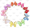2.3x3cm, Gold Metal Resin Butterflies Flat Back, Glitter Butterflies, Butterfly Cabochons Hair Bow Centers, 1 PC