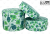 St. Patrick's Day Ribbon, US Designer Ribbon, Floral Ribbon, Shamrock Ribbon, Hair Bow Ribbon, Wholesale Ribbon, PER YARD