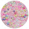 20gm, Polymer Clay Slices, Flower Clay Slices, Pastel Clay Slices for Resin, DIY Crafts, Tumbler Filler, Pastel Colored Pearls, Clay Slices Crafts, Confetti Loose Clay, Craft Confetti, 1 Bag (82)