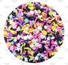 20gm, Polymer Clay Slices, RETRO 80s, Bright Clay Sprinkles, Clay Slices Crafts, Colored Stars and Rounds, Polymer Clay Sprinkles, Decoden, Clay Confetti, 1 BAG (72)