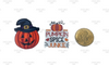 Pumpkin Spice Junkie Resins, Pumpkin Resins, Halloween Planar Resins, Ghost Resins, Jack-O-Lantern Resins, Flat Back Resins, Hair Bow Centers, Cabochons, Wholesale Resins, 2PCS (1085)