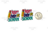 100th Day of School Resins, Planar Resin, School Resins, Cabochons, Badge Reel Resins, Embellishments, Hair Bow Centers, Wholesale Resins, 2PC (2219)