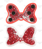 65x45mm, Minnie Mouse Resins, Acrylic Resins, Shaker Resins, Minnie Resins, Sequin Resins, Red Minnie Bow Embellishments, Quicksand Resins, Flat Back Resins, Hair Bow Centers, Cabochons, Wholesale Resins, 1 PC(985)