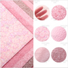 20x33cm, (7.87"X12.9"), PINK Leather Pack, Glitter Leather Sheets, Litchi, Chunky Glitter, Lace, Clear PVC, Faux Leather Sheet, Solid Color Packs, Faux Leather Sets, DIY Hair Bows, SET OF 6