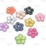 25mm, Small Rhinestone Flower Gelts, Rhinestone Flowers Appliques, Rhinestone Florer, Flower Appliques, Felt Back, Wholesale Felts, 10PC SET