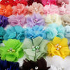 2", Chiffon Flower, Pearl Rhinestone Chiffon Flower, Chiffon Flower for Baby Headband, Flower Embellishment, DIY Flowers, DIY Band, Baby Shower, Fabric Flower 
