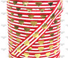 5/8", Valentine's FOE, Gold foil Hearts, RED Striped FOE, Valentine Elastic, Hearts, Elastic Hair Ties, Valentine Headband, Elastic Headband