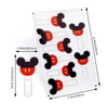 Mickey Mouse Leather Sheets, Cut out Snap clip Covers, Mouse Leather Sheets, Hand Cut Out Disney Leather, Snap Clip Covers (171)
