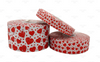 Valentine's Ribbon, Heart Ribbon, Scattered Red Hearts, Red Hearts, Valentine Ribbon, Hair Bow Ribbon, Wholesale Ribbon, PER YARD