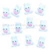 12*15mm, Easter Resins, Mini Rabbit Flat Backs, Cabochon, Scrapbook, Mini Bunny Resins, Kawaii, DIY Embellishments Accessories, 10 PC SET