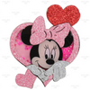 60x75mm, Minnie Mouse Shakers, Mouse Shaker Pattern, Glitter Heart Resins, Quicksand Shaker Resin, Bow Embellishments, Big Bow Shaker, Cabochon, DIY Badge Reel Accessories, 1PC (2531) 