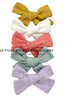 3", Solid Color Cotton Hair Bows, Hair Clips for Baby Girls, BLOOMING MEADOW, Toddle Bows, WITH CLIPS, Boutique Hairpins, Barrettes, Headwear, Hair Accessories, Wholesale, 5PC SET (40)