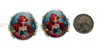 35x34mm, Ariel Resins, Custom Made, The Little Mermaid Resins, Planar Resins, Badge Reel Resins, Decorative Embellishments, Flat Back Resins, Hair Bow Centers, Cabochons, Resins, Wholesale Resins, 2PCS (2636)