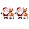 40mm, Santa Resins, Christmas Resins, Planar Resins, Rudolph Resins, Reindeer Resins, Embellishments, Badge Reel Resins, Flat Back Resins, Hair Bow Centers, Cabochons, Wholesale Resins, 2PCS (2720)