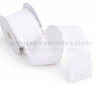 2.5", Scalloped Edge Ribbon, WHITE, Lace Edge Ribbon, Hemp Edge, PER YARD
