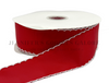 2.25", Moonstitch Ribbon, Scallop Edged Ribbon, RED, Hair Bow Ribbon, Grosgrain Ribbon, PER YARD