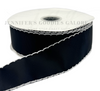 2.25", Moonstitch Ribbon, Scallop Edged Ribbon, BLACK, Hair Bow Ribbon, Grosgrain Ribbon, PER YARD