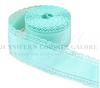 1.5", Scalloped Edge Ribbon, AQUA, Lace Edge Ribbon, 1 YARD