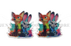 50mm, Zootopia Resins, Planar Resins, Nick & Judy Resins, Embellishments, Badge Reel Resins, Hair Bow Centers, Badge Reel Resins, Cabochons, Wholesale Resins, 2PCS (2968)