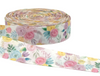 7/8", Spring Floral Ribbon, White, Floral Ribbon, Flowers, 1 ROLL