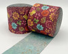 3", Floral Ribbon, Fall, Double Sided, 1 ROLL