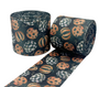 3",  Plaid Pumpkin Ribbon, Fall Ribbon, Black Ribbon, Pumpkins, 1 ROLL