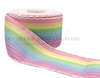 3", Moonstitch Ribbon, Scallop Edged Ribbon, Rainbow Striped Ribbon, Hair Bow Ribbon, Grosgrain Ribbon, PER YARD