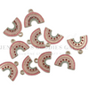Valentine's Day Charms, Rainbow, Gold Plated, Small Charm Pendants, Necklace Charms, Charms for Bracelets, Holiday Charms, Wholesale Charms, 2PCS (26)
