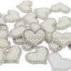 42mm, Sparkling Heart Felts, Rhinestone Hearts, Valentine Felts for DIY Crafts, Pearl Hearts, Ideal for Hair Accessories, Phone Cases & Fashion Decorations, 1 PC
