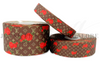 Boujee Ribbon, LV Ribbon, Red Roses, Fashion Designer Ribbon, Hair Bow Ribbon, Ribbon for Lanyards, Wholesale Ribbon, PER YARD