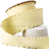  1.5", Ruffle Edge Twill Fabric Ribbon, Ruffle Ribbon, YELLOW, Polyester, Hair Bow Ribbon, Sewing Ribbon, Garment Ribbon, 1 YARD