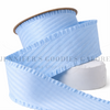 1.5", Ruffle Edge Twill Fabric Ribbon, Ruffle Ribbon, LIGHT BLUE, Polyester, Hair Bow Ribbon, Sewing Ribbon, Garment Ribbon, 1 YARD