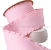 1.5", Ruffle Edge Twill Fabric Ribbon, Ruffle Ribbon, PETAL PINK, Polyester, Hair Bow Ribbon, Sewing Ribbon, Garment Ribbon, 1 YARD