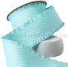 1.5", Ruffle Edge Twill Fabric Ribbon, Ruffle Ribbon, AQUA, Polyester, Hair Bow Ribbon, Sewing Ribbon, Garment Ribbon, 1 YARD
