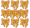 2.5x3", Softball Patches, Yellow, Coquette Bow, Red Glitter Embroidery Iron-On Patches, Suitable For DIY Trucker Caps, Bags, Clothes, Jeans, Jackets, Washable Cloth Patches, 1 PC