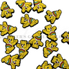 34x27mm, Cheer Bear Beads, Silicone Beads, Carebear Beads, Yellow, Keychain Beads, Pen Beads, Focal Beads, Loose Beads, DIY Craft Projects, Non-Toxic, Washable, 1PC