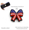 26x25mm, Patriotic Beads, Silicone Beads, Coquette Bow Beads, Keychain Beads, Pen Beads, Focal Beads, Loose Beads, DIY Craft Projects, Non-Toxic, Washable, 1PC