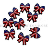 26x25mm, Patriotic Beads, Silicone Beads, Coquette Bow Beads, Keychain Beads, Pen Beads, Focal Beads, Loose Beads, DIY Craft Projects, Non-Toxic, Washable, 1PC