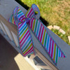 38mm(1-1/2''), Easter Ribbon, Fine Linen, Double Layer, Two-Color Hook Ribbon, Pastel Stripes, Moonstitch Ribbon, Hair Bow Ribbon, Wholesale, 4-1/2-5 YARDS