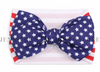 7", Patriotic Headbands, Baby Ribbed Headband, Cable Knit Headband, Bow Headband, Girls Headband, Soft Headband, Baby girl Headband, Bullet Fabric Headband, Wholesale Headbands, 1 PC