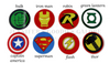 40mm, Super Hero Resins, Cusade, Superman, Thor, Flash, Hulk, Planar Resins, Badge Reel Resins, Decorative Embellishments, Flat Back Resins, Hair Bow Centers, Cabochons, Wholesale Resins, 2PCS