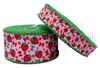 Strawberry Ribbon, Moonstitch Ribbon, Green Edge, Fruit Ribbon, Hair Bow Ribbon, Wholesale, PER YARD