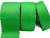 Scallop Ribbon, EMERALD, Wavy Edge Ribbon, Grosgrain, Hair Bow Ribbon, Wedding Decor, Gift Wrapping, Scrapbooking, Wholesale, PER YARD