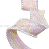 1.5", Pastel Ribbon, Tweed Ribbon, Pearl Edge Ribbon, Pearl Beading, Hair Bow Ribbon, Wholesale, PER YARD