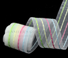 1.5", Bubblegum Breeze, Sheer Ribbon, Transparent Mesh Webbing, Sheer Trim, Hair Bow Ribbon, Chiffon Ribbon, PER YARD 