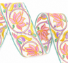 2", Flower Embroidered Lace Mesh Ribbon, Lotus Luxe, Organza Ribbon, Sheer Ribbon, Chiffon Ribbon, Floral, PER YARD