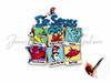 3", Dr. Suess Shakers, Cat in the Hat Shaker Pattern, Book Resins, Layered Flat Back Resins, Quicksand Shaker Resin, Big Bow Shaker, Cabochon, Bow Embellishments, DIY Badge Reel Accessories, 1PC 