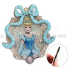 3x2.5", Princess Shakers, Cinderella Shaker Pattern, Character Resins, Layered Flat Back Resins, Cabochon, Die Cut Resins, Bow Embellishments, DIY Badge Reel Accessories, 1PC
